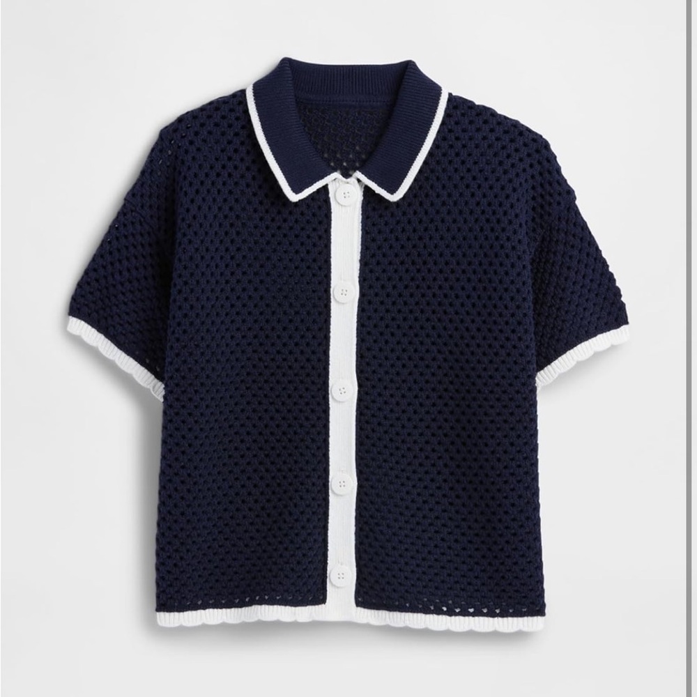 GAP Womens Button Front Collared Top Navy
Uniform XS/ 501-bb18